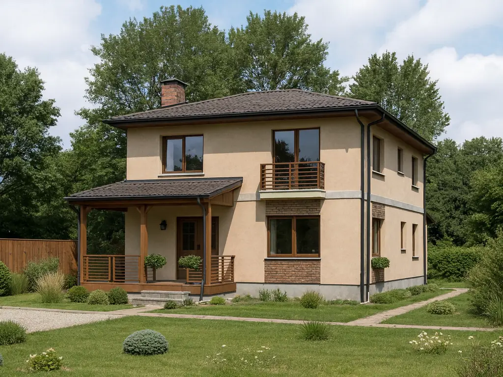 Проект дома «А-173», 173 м² — дом из СИП-панелей под ключ, 2 этажа | HotWell.KZ
