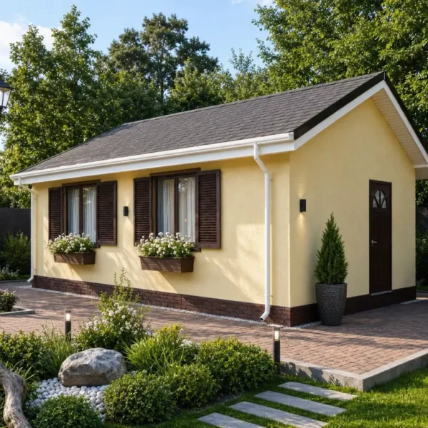 Проект дома «Г-71», 71 м² — дом из СИП-панелей под ключ, 1 этаж | HotWell.KZ