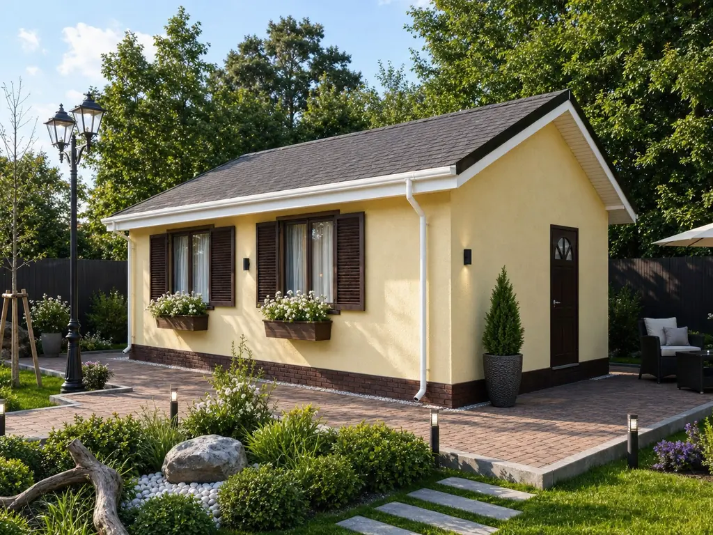 Проект дома «Г-71», 71 м² — дом из СИП-панелей под ключ, 1 этаж | HotWell.KZ