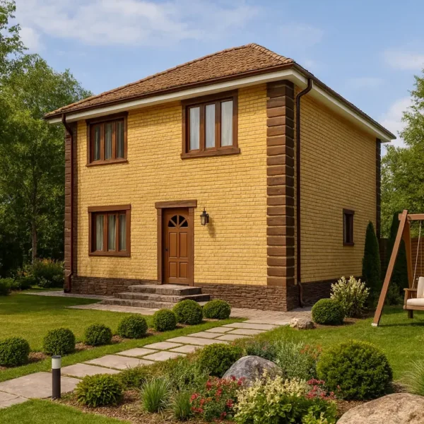 Проект дома «К-180», 180 м² — дом из СИП-панелей под ключ, 2 этажа | HotWell.KZ