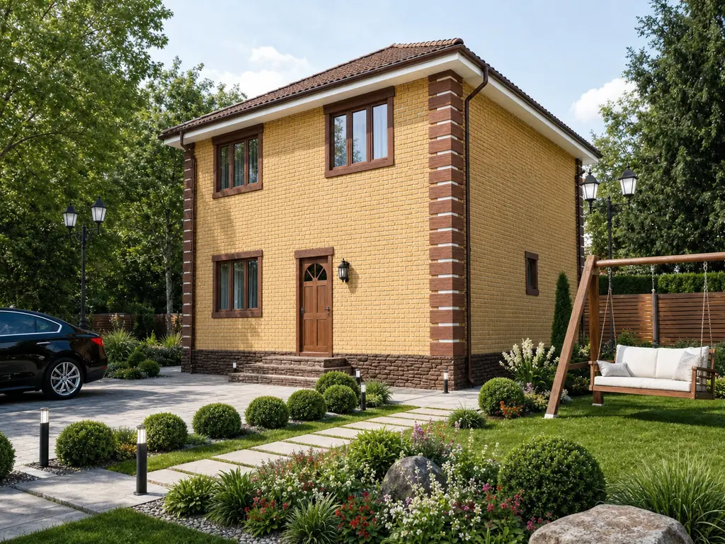 Проект дома «К-180», 180 м² — дом из СИП-панелей под ключ | HotWell.KZ