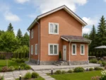 Проект дома «М-105», 105 м² — дом из СИП-панелей под ключ, 2 этажа | HotWell.KZ